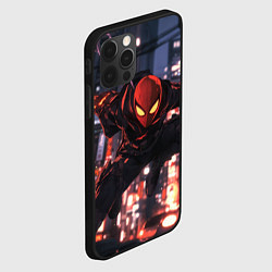 Чехол для iPhone 12 Pro Max Человек паук в черном, цвет: 3D-черный — фото 2
