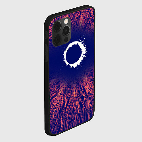 Чехол iPhone 12 Pro Max The Callisto Protocol red energy / 3D-Черный – фото 2