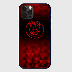 Чехол для iPhone 12 Pro Max PSG red poly, цвет: 3D-черный
