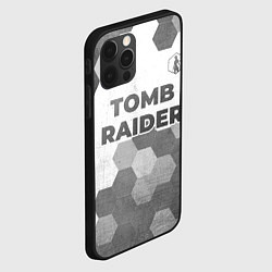 Чехол для iPhone 12 Pro Max Tomb Raider - white gradient посередине, цвет: 3D-черный — фото 2