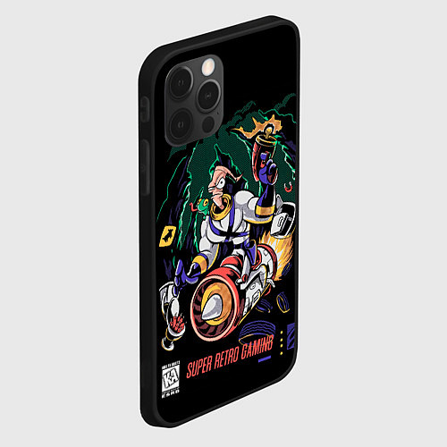 Чехол iPhone 12 Pro Max Earth worm Jim - super retro gaming / 3D-Черный – фото 2
