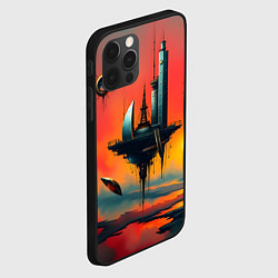 Чехол для iPhone 12 Pro Max Абстракция в стиле сюрреализма, цвет: 3D-черный — фото 2