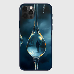 Чехол для iPhone 12 Pro Max Люди в каплях, цвет: 3D-черный
