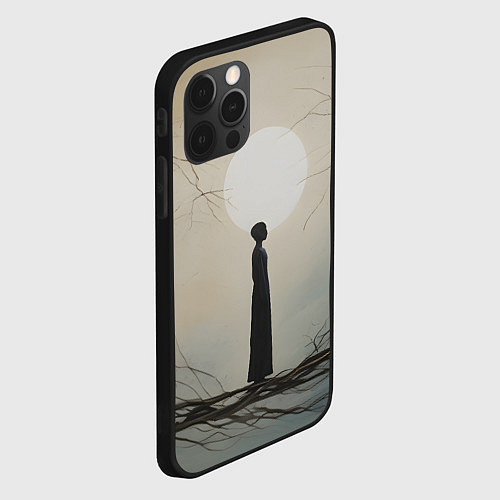 Чехол iPhone 12 Pro Max Минималистичный сюрреализм / 3D-Черный – фото 2