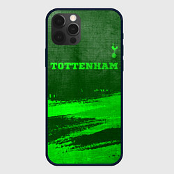 Чехол для iPhone 12 Pro Max Tottenham - green gradient посередине, цвет: 3D-черный
