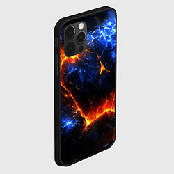 Чехол для iPhone 12 Pro Max Лада и лед в разломе плит, цвет: 3D-черный — фото 2