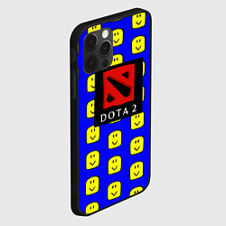 Чехол для iPhone 12 Pro Max Dota smile pattern, цвет: 3D-черный — фото 2
