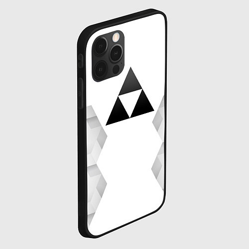 Чехол iPhone 12 Pro Max Zelda white poly / 3D-Черный – фото 2