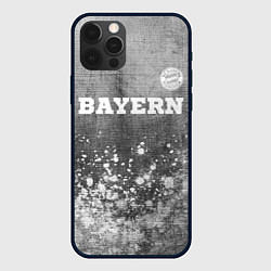 Чехол для iPhone 12 Pro Max Bayern - grey gradient посередине, цвет: 3D-черный