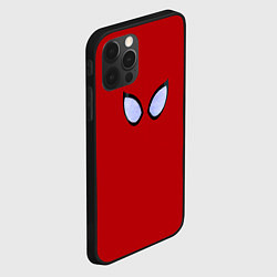 Чехол для iPhone 12 Pro Max Взгляд человека паука, цвет: 3D-черный — фото 2