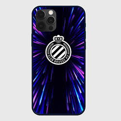 Чехол для iPhone 12 Pro Max Club Brugge neon energy, цвет: 3D-черный