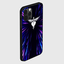 Чехол для iPhone 12 Pro Max Bon Jovi neon energy, цвет: 3D-черный — фото 2