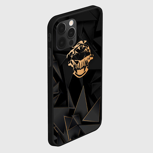 Чехол iPhone 12 Pro Max Goblin Slayer golden poly / 3D-Черный – фото 2