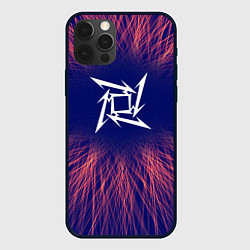 Чехол для iPhone 12 Pro Max Metallica red energy, цвет: 3D-черный