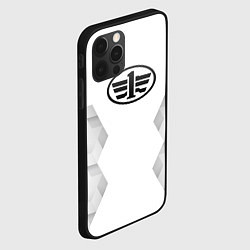 Чехол для iPhone 12 Pro Max FAW white poly, цвет: 3D-черный — фото 2