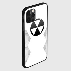 Чехол для iPhone 12 Pro Max Fallout white poly, цвет: 3D-черный — фото 2