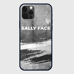 Чехол для iPhone 12 Pro Max Sally Face - grey gradient посередине, цвет: 3D-черный