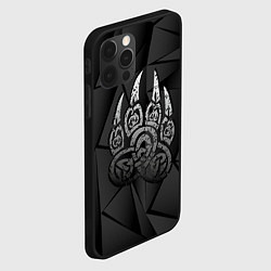 Чехол для iPhone 12 Pro Max Велес лапа медведя, цвет: 3D-черный — фото 2