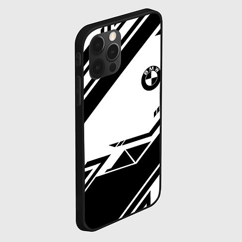 Чехол iPhone 12 Pro Max BMW geometry black / 3D-Черный – фото 2
