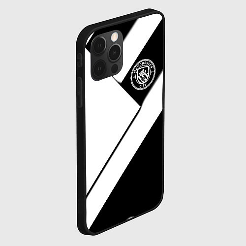 Чехол iPhone 12 Pro Max Манчестер Юнайтед геометрия / 3D-Черный – фото 2