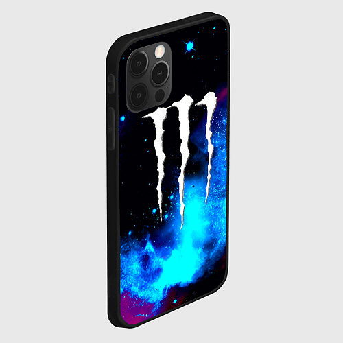 Чехол iPhone 12 Pro Max Monster energy космос / 3D-Черный – фото 2