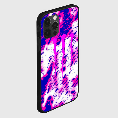 Чехол iPhone 12 Pro Max Monster energy краски гранж / 3D-Черный – фото 2