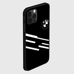 Чехол для iPhone 12 Pro Max BMW geometry line, цвет: 3D-черный — фото 2