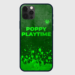 Чехол для iPhone 12 Pro Max Poppy Playtime - green gradient посередине, цвет: 3D-черный