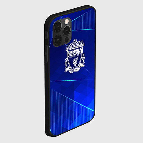 Чехол iPhone 12 Pro Max Liverpool blue poly / 3D-Черный – фото 2