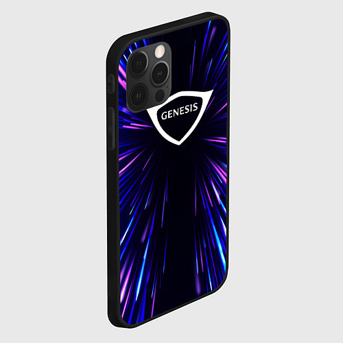 Чехол iPhone 12 Pro Max Genesis neon energy / 3D-Черный – фото 2