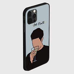 Чехол для iPhone 12 Pro Max Ross - im fine, цвет: 3D-черный — фото 2