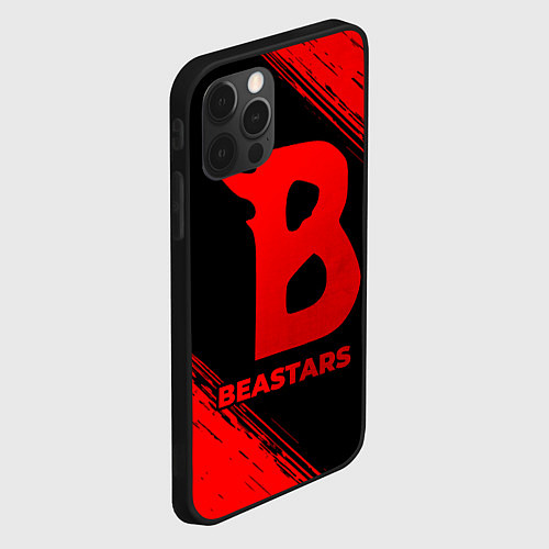 Чехол iPhone 12 Pro Max Beastars - red gradient / 3D-Черный – фото 2