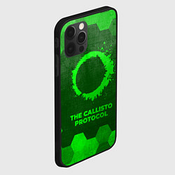 Чехол для iPhone 12 Pro Max The Callisto Protocol - green gradient, цвет: 3D-черный — фото 2