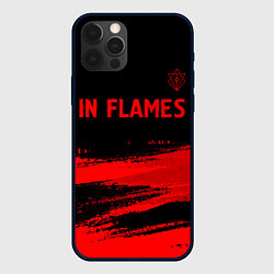 Чехол для iPhone 12 Pro Max In Flames - red gradient посередине, цвет: 3D-черный