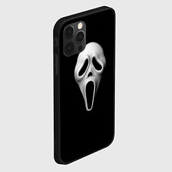 Чехол для iPhone 12 Pro Max Крик маска косплей, цвет: 3D-черный — фото 2