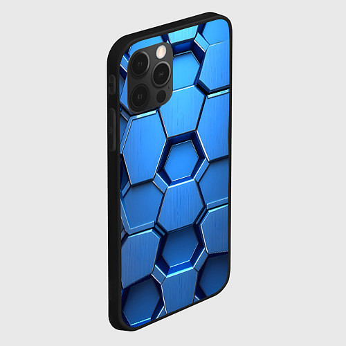Чехол iPhone 12 Pro Max Синий бронежилет / 3D-Черный – фото 2
