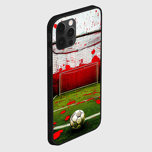 Чехол iPhone 12 Pro Max Мини-футбол / 3D-Черный – фото 2