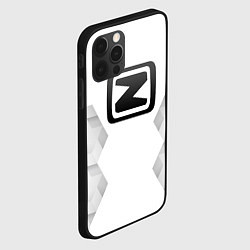 Чехол для iPhone 12 Pro Max Zotye white poly, цвет: 3D-черный — фото 2