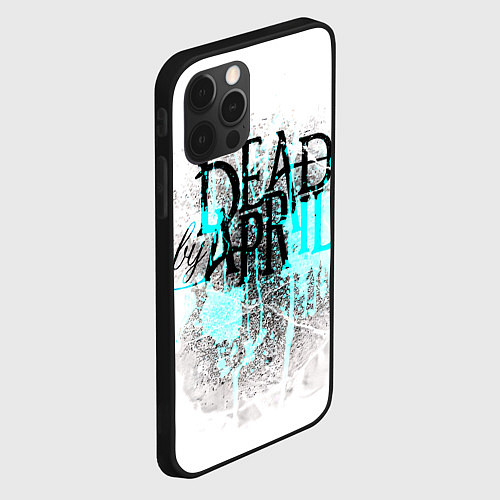 Чехол iPhone 12 Pro Max Dead by april краски / 3D-Черный – фото 2