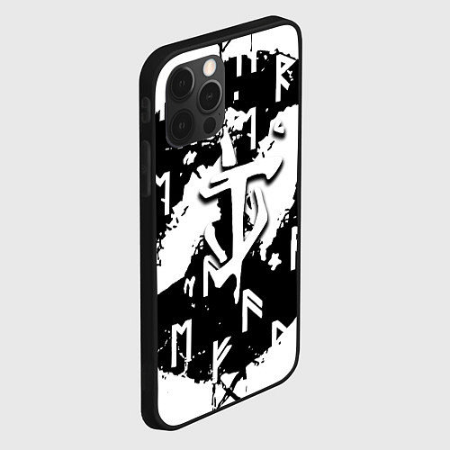 Чехол iPhone 12 Pro Max Doom символы краски / 3D-Черный – фото 2