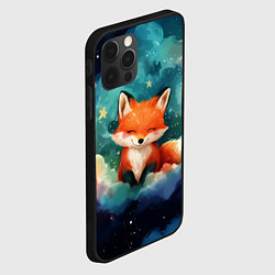 Чехол для iPhone 12 Pro Max Лисенок на облаках, цвет: 3D-черный — фото 2
