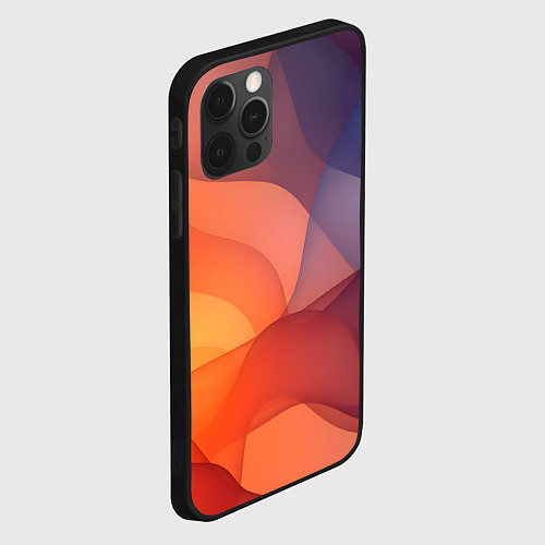 Чехол iPhone 12 Pro Max Летящая вуаль / 3D-Черный – фото 2