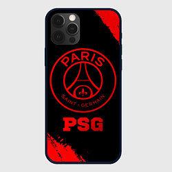 Чехол для iPhone 12 Pro Max PSG - red gradient, цвет: 3D-черный