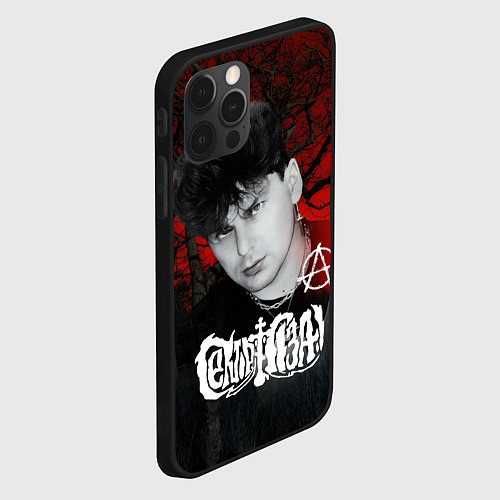 Чехол iPhone 12 Pro Max Сектор газа красный лес / 3D-Черный – фото 2