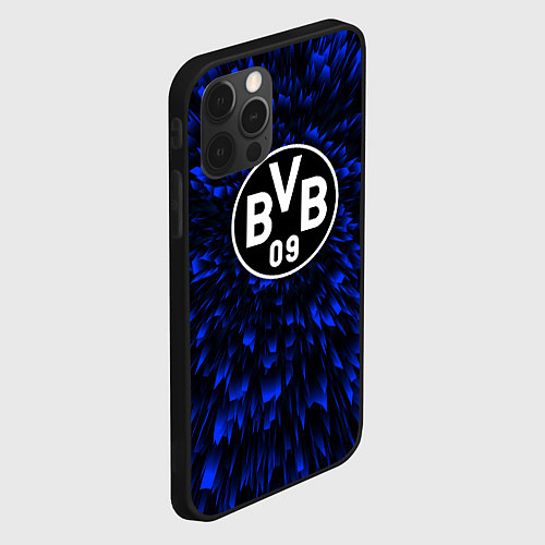 Чехол iPhone 12 Pro Max Borussia blue energy / 3D-Черный – фото 2