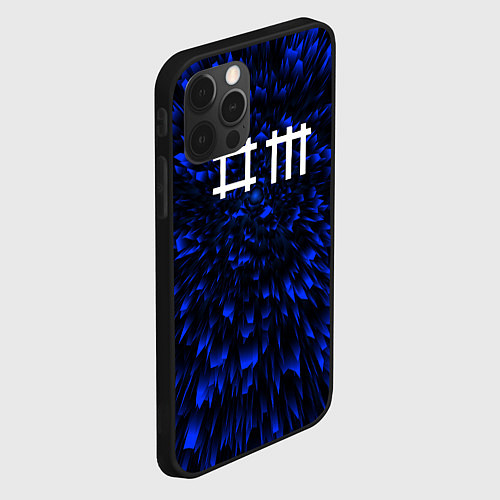 Чехол iPhone 12 Pro Max Depeche Mode blue energy / 3D-Черный – фото 2
