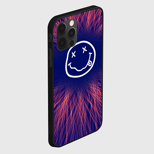 Чехол iPhone 12 Pro Max Nirvana red energy / 3D-Черный – фото 2