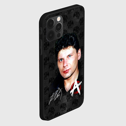 Чехол iPhone 12 Pro Max Юрий Хой из Сектор газа / 3D-Черный – фото 2