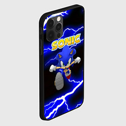 Чехол для iPhone 12 Pro Max Sonic storm electro, цвет: 3D-черный — фото 2