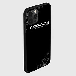 Чехол для iPhone 12 Pro Max Бог войны японские символы, цвет: 3D-черный — фото 2